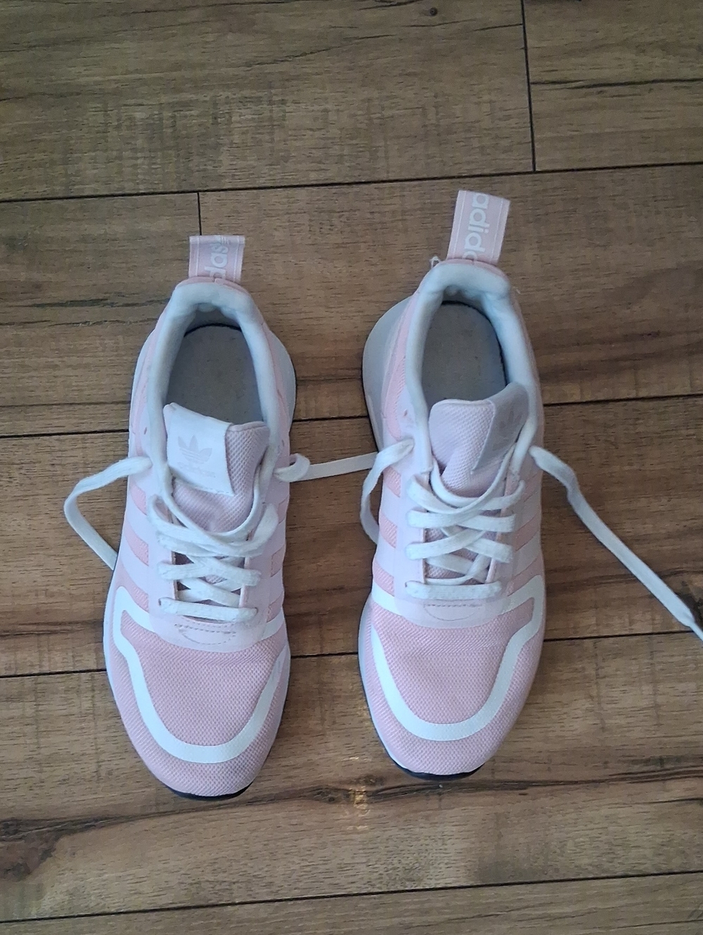 Women's Adidas Original Pink And White Running Shoes Sneakers Size 7 - Picture 15 of 16